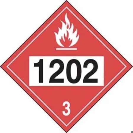 Accuform 4DIGIT DOT PLACARDS HAZARD CLASS 3 MPL744VS25 MPL744VS25